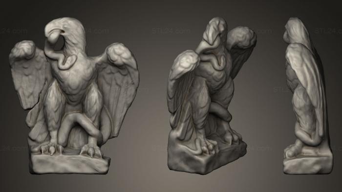 Статуэтки животных (Орел Минори, STKJ_0360) 3D модель для ЧПУ станка